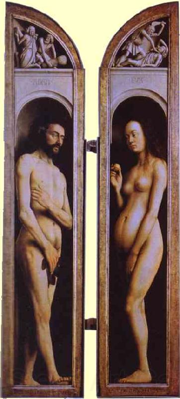 Jan Van Eyck Adam and Eve France oil painting art